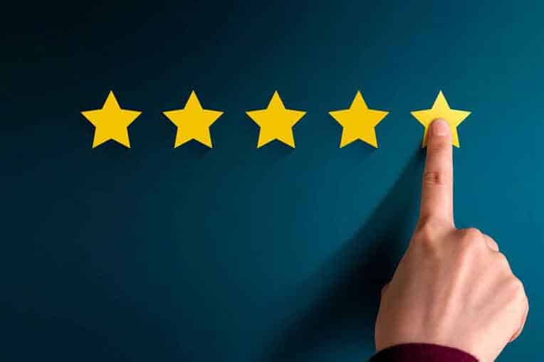 Figura representando reputação 100% positiva